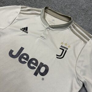 Adidas Juventus Ronaldo 7 Jersey Polo Shirt Mens Large 18/19 Away Futbol Soccer